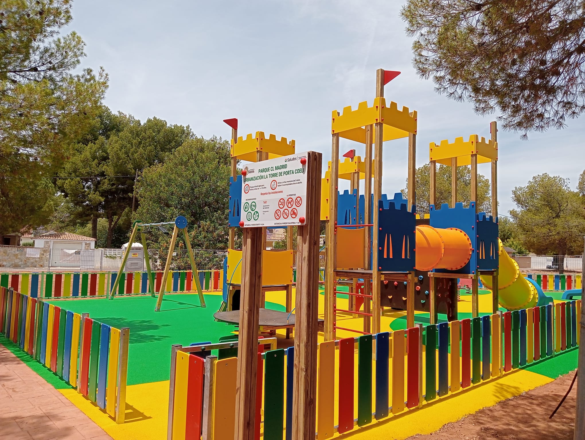 parque infantil, porta coeli, serra, saludes parques infantiles, parques castillo